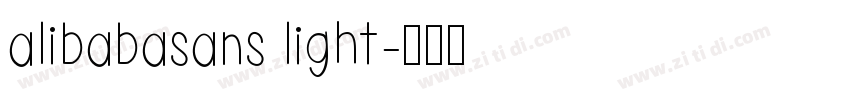 alibabasans light字体转换